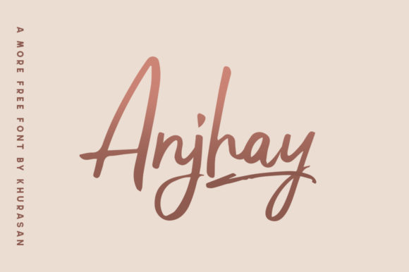 Anjhay: A Modern Handwritten Font for Creative Projects