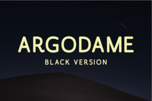 Argodame Black: A Font for Polished Branding