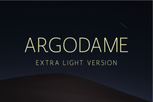 Argodame Extra Light Font