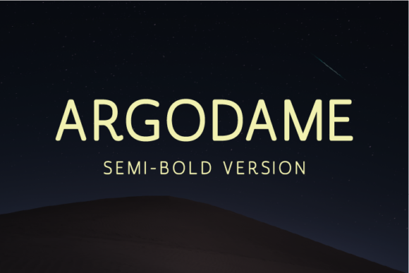 Argodame Semi-Bold: A Modern Font for Elegant Design