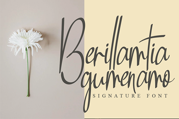 Berillamtia: A Modern Handwritten Font