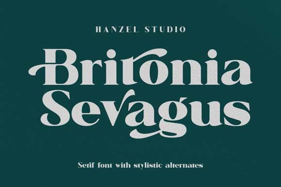 Britonia Sevagus Font for Crafters