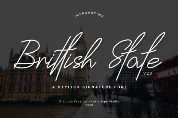 Brittish State: A Modern Handwritten Font