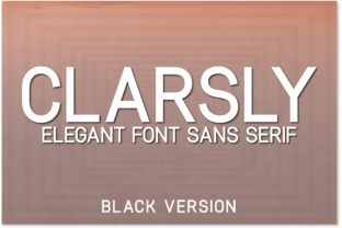 Clarsly Black: A Timeless Sans Serif