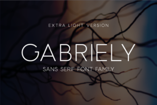 Gabriely Extra Light Font