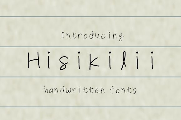 Hisikilii: A Modern Handwritten Font
