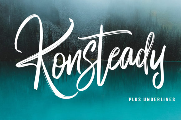 Konsteady: A Script Font for Creative Projects