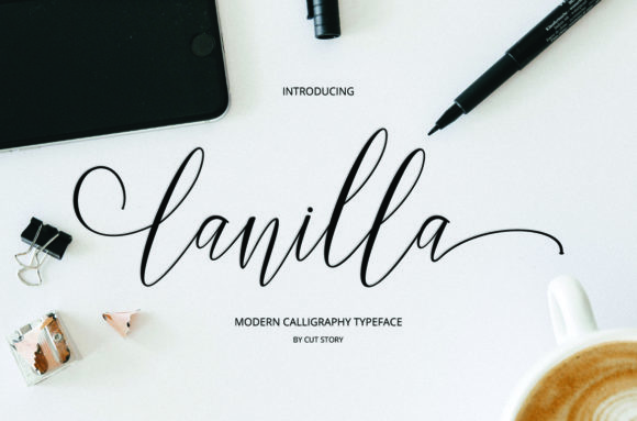 Lanilla: A Modern Script Font for Editorial Design