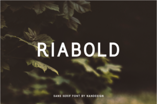 Riabold: A Modern Sans Serif Font