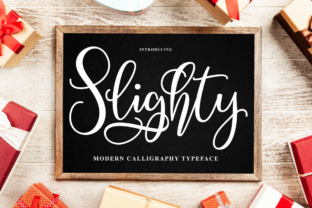 Slighty: A Modern Script Font
