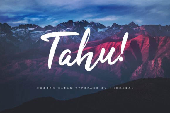 Tahu Font: A Bold Handwritten Typeface