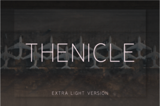 Thenicle Extra Light Font